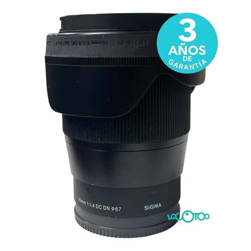 Objetivo SIGMA 16MM 1:1.4 DC DN 67 mm 16 mm