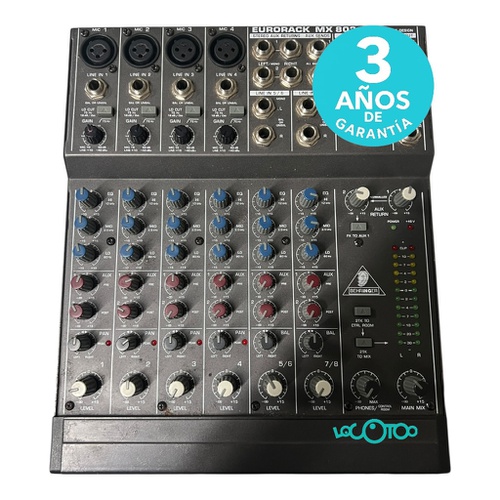 Mesa De Sonido BEHRINGER EURORACK MX 802A 8