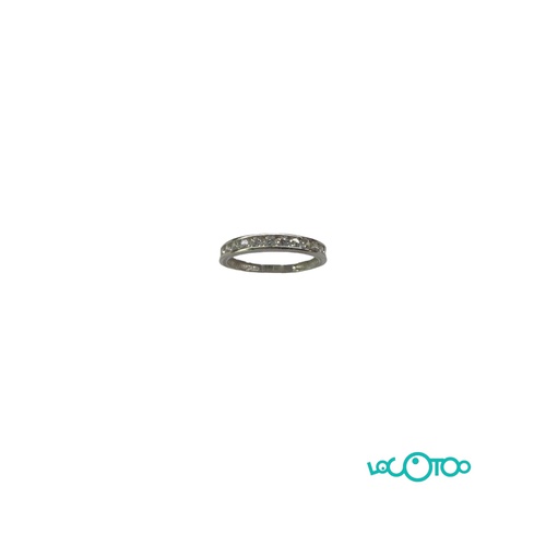 ANILLO ORO BLANCO CON PIEDRAS