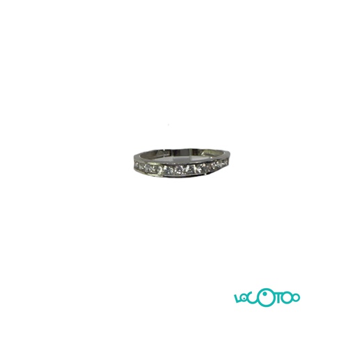 ANILLO ORO BLANCO CON PIEDRAS