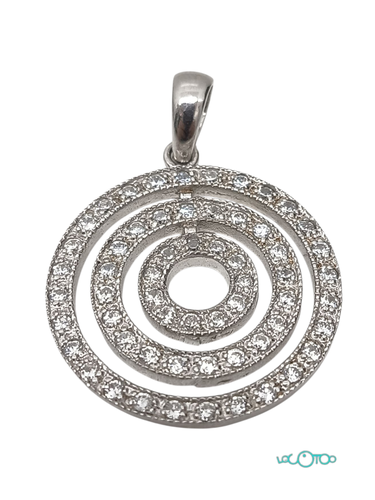 Bisutería COLGANTE PLATA DE CIRCULOS