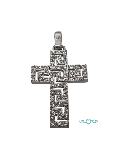 Bisutería CRUZ DE PLATA CON PIEDRAS