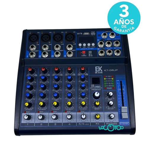 Mesa De Sonido MIXER KT-06UP 6 Canales