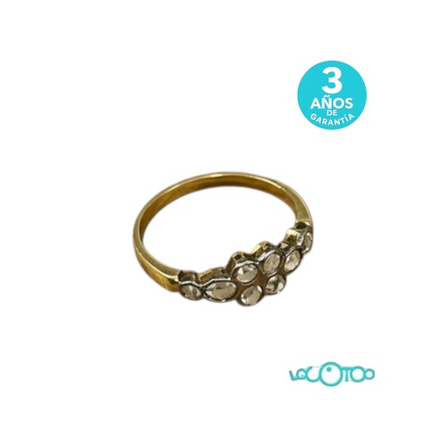 Anillo Oro ANILLO ORO 18K CON 8 PIEDRAS Y P