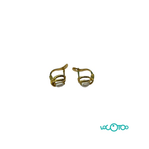 PENDIENTES ORO 18K CON PERLAS DE RIO 