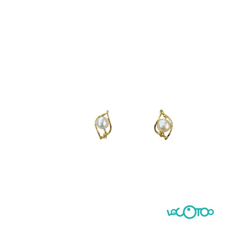 PENDIENTES ORO 18K CON PERLAS 