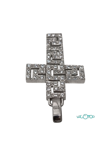 Bisutería CRUZ DE PLATA CON PIEDRAS