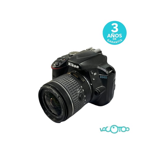 Cámara Réflex NIKON D3400 +  AF-P KIKKOR18-