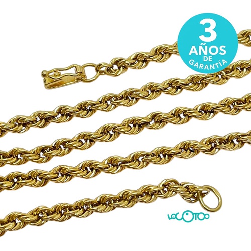 Cadena de oro 18K tipo cordón grueso