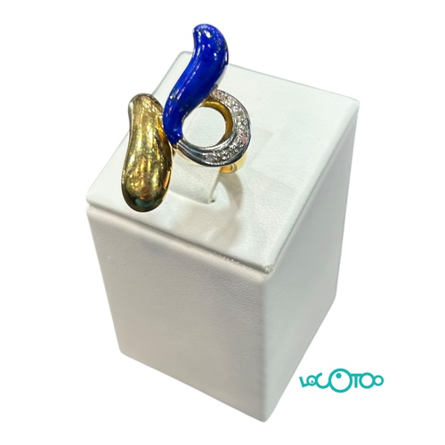 Anillo Oro 18K con diamantes 