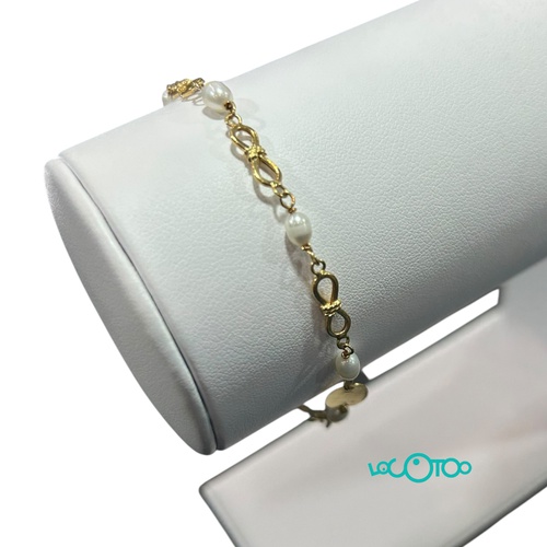 PULSERA ORO 18K CON PERLAS 