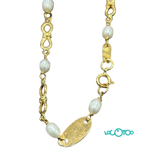 PULSERA ORO 18K CON PERLAS 