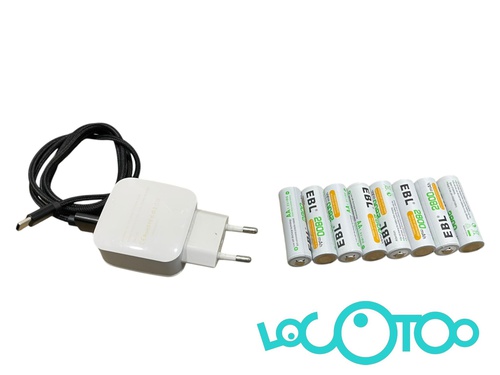 CARGADOR DE PILAS EBL