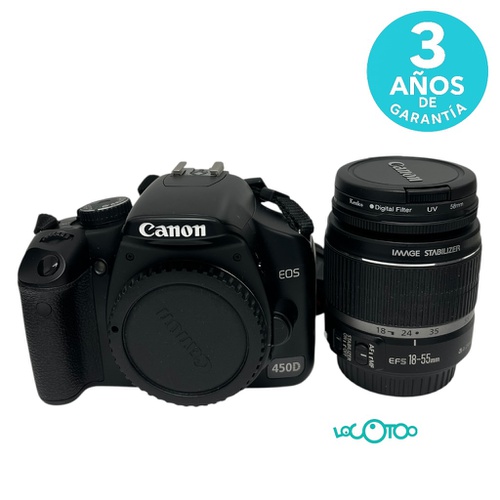 CÁMARA CANON EOS 450D + EF-S 18-55MM