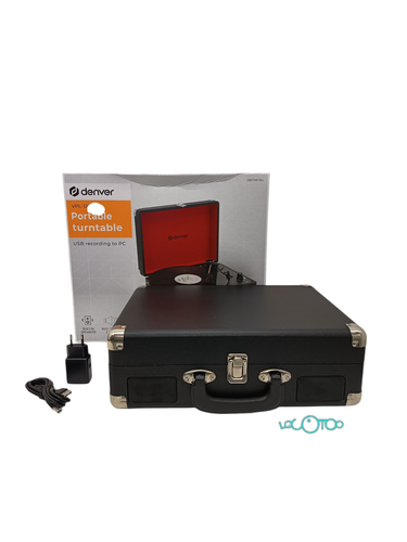 Giradiscos HIFI DENVER VPL-120 BLACK 33/45/