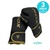 GUANTES BOXEO RDX KARA 12 OZ NEGRO/DORADO