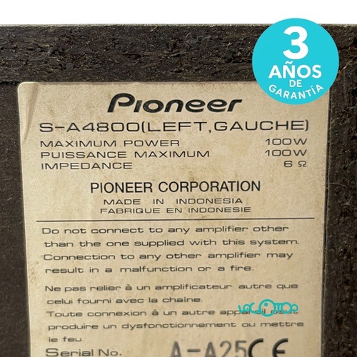 Altavoces HIFI PIONEER SA-4800 100 W 2 Alta