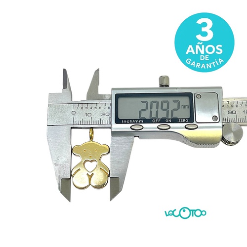 Colgante Oso con Corazón Oro 18K 4,51g