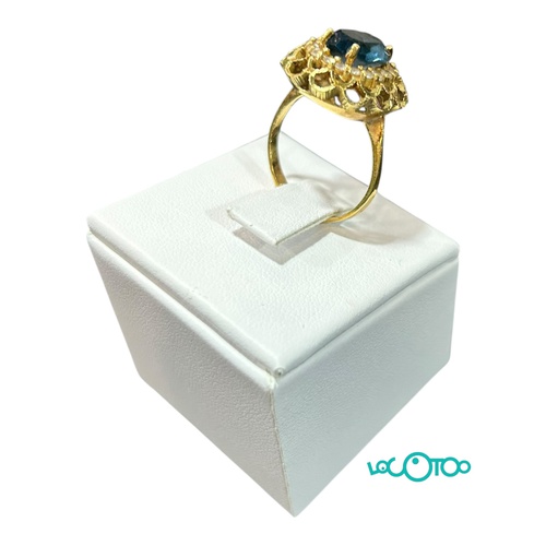 Anillo Oro 18K con circonitas
