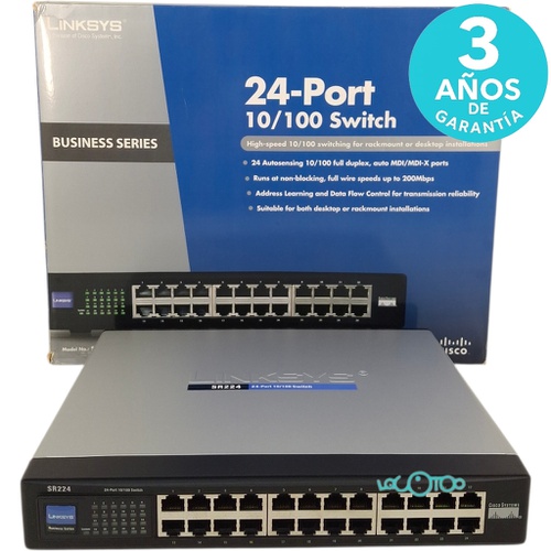 CISCO LINKSYS SR224 24-Port 10/100 Switch B