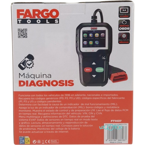 MÁQUINA DE DIAGNOSIS FARGO TOOLS FT1437