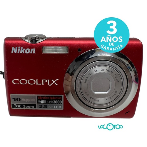 NIKON COOLPIX S220 10 MPX 3 X