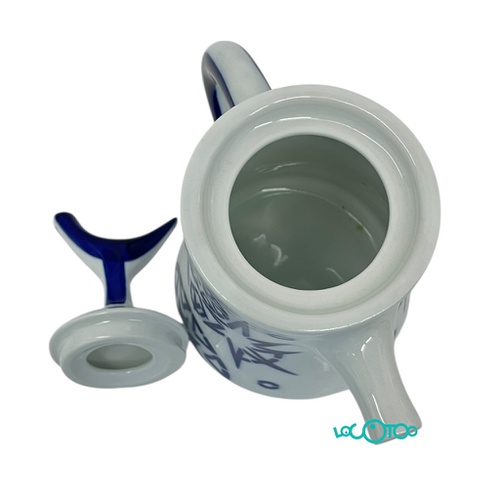 SARGADELOS LECHERA CAFETERA CERÁMICA AZUL