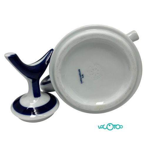 SARGADELOS LECHERA CAFETERA CERÁMICA AZUL