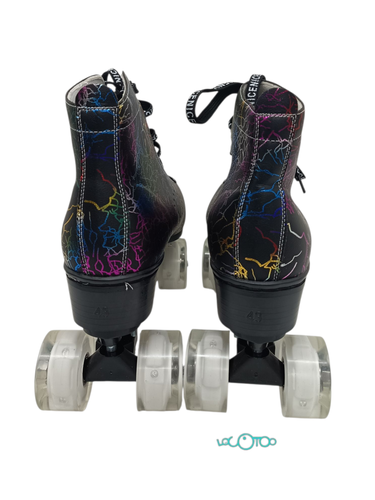 Patines CENI NEGROS CON DIBUJOS Talla 43