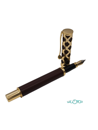 Plumas GRANATE Y DORADA