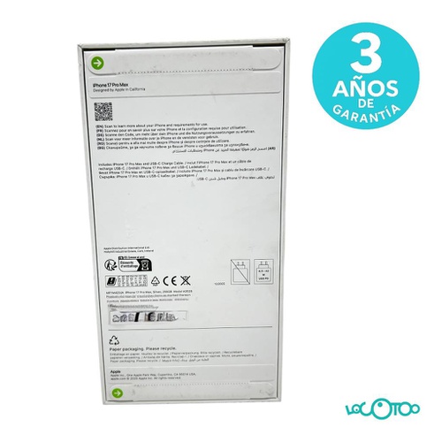 Smartphone APPLE IPHONE 17 PRO MAX 6,9 '' 1