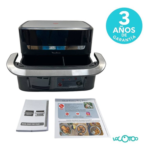 Freidora MOULINEX DUAL EASY FRY FLEX  9 lit