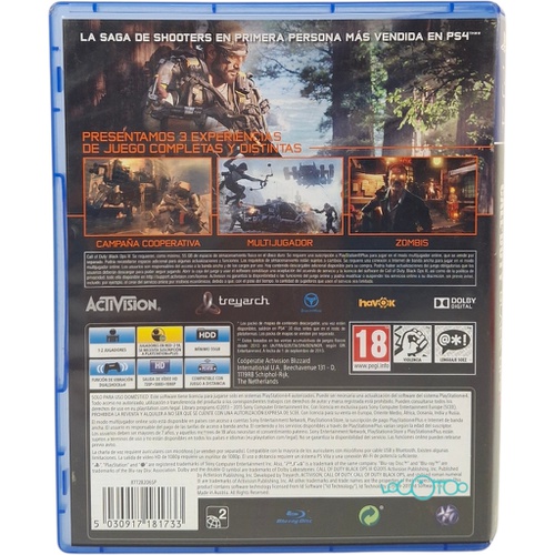 CALL OF DUTY BLACK OPS III SONY PS4