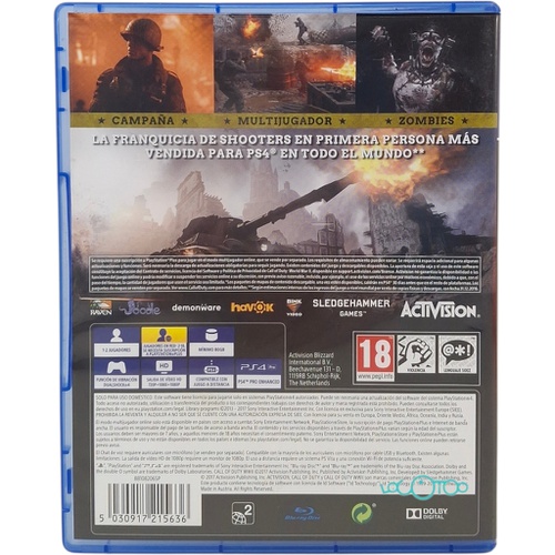 CALL OF DUTY WWII SONY PS4