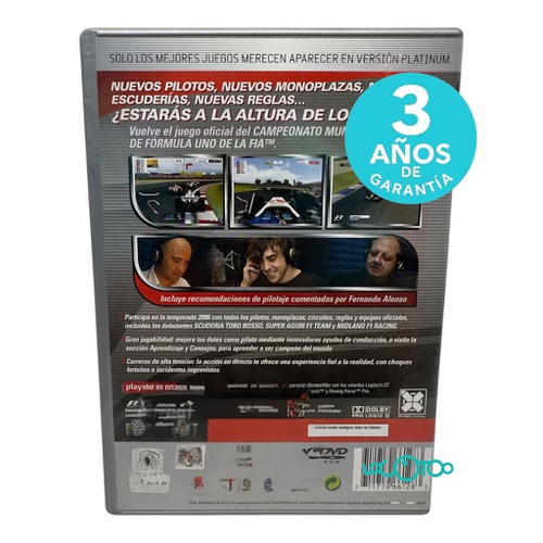 Videojuego SONY PS2 FORMULA 1 06 PLATINUM P