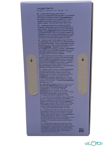 Smartphone GOOGLE PIXEL 9A Libre 6,3 '' 8 G