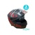 Casco AXK ROJO NEGRO