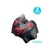 Casco AXK ROJO NEGRO