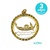 Colgante Oro 18K Circular Góndola Veneciana