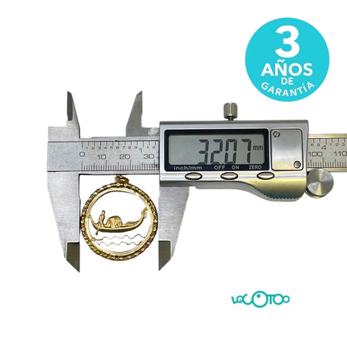 Colgante Oro 18K Circular Góndola Veneciana