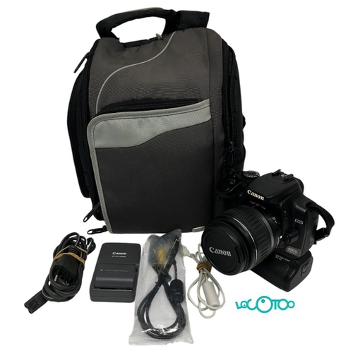 CÁMARA CANON EOS 400D + LENTE EF-S 18-55MM
