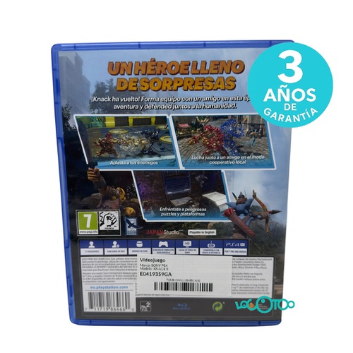Videojuego SONY PS4 KNACK II PS4