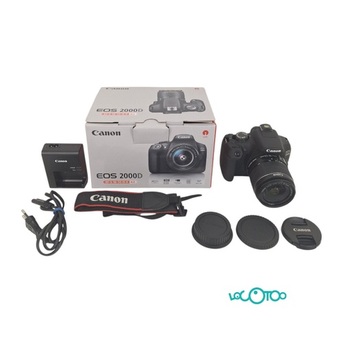 CÁMARA REFLEX CANON EOS 2000D + CANON EFS 1
