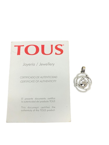 Colgante Oro TOUS ORO BLANCO CON 10 BRILLAN