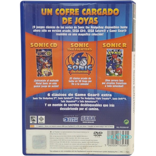 SONIC GEMS COLLECTION SONY PS2