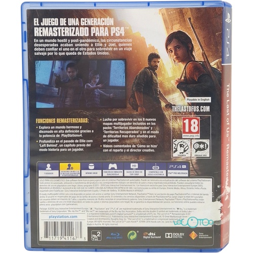 THE LAST OF US REMASTERIZADO SONY PS4