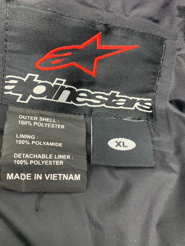 Chaqueta Moto ALPINESTARS BLANCO Y NEGRO Ta