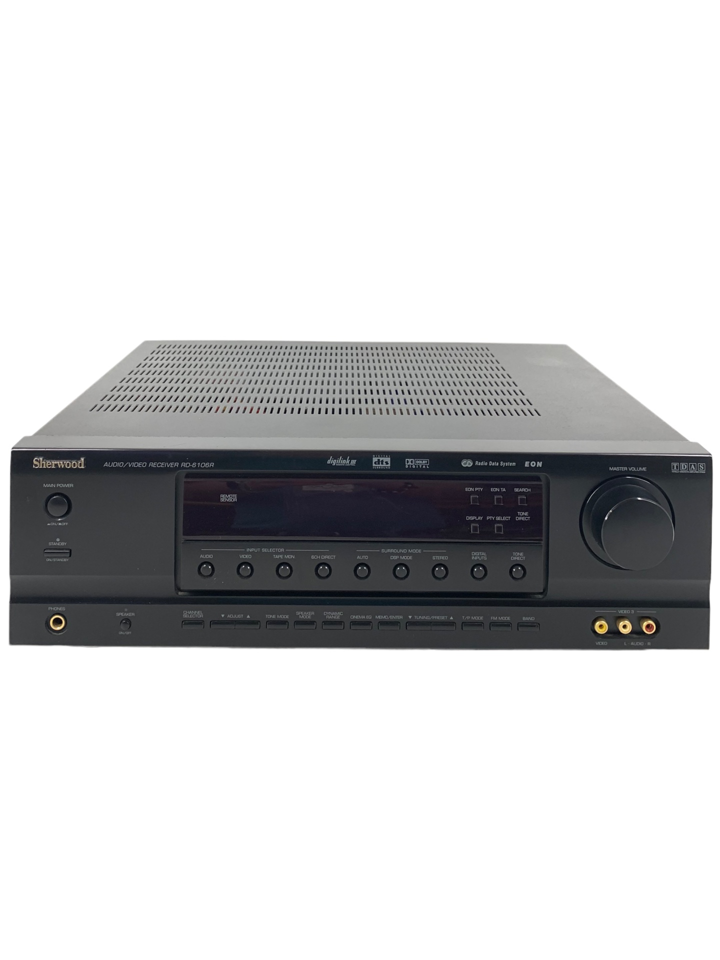 Ampli Home Cinéma Sherwood RD6106R – 40W, Dolby, Entrée Aux & Radio FM (Occasion)
