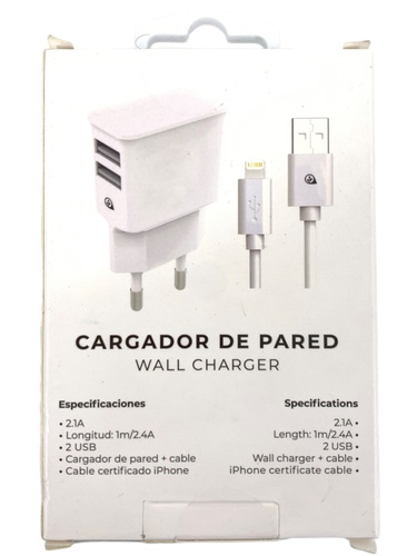 Cargador CARGADOR DE PARED IHPONE / IPAD / 