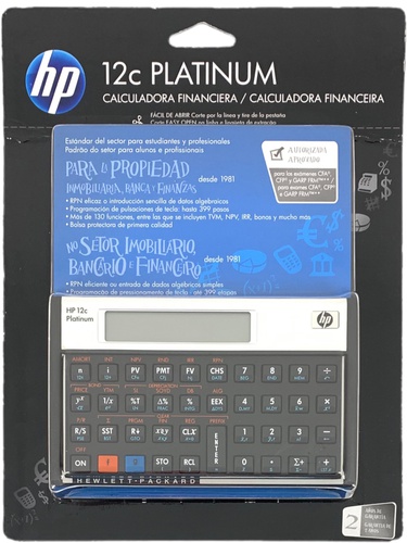Calculadora HP 12C PLATINUM Financiera